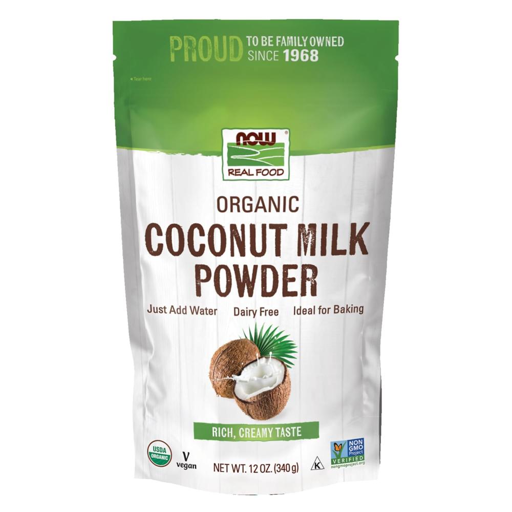 NOW Foods Organic Coconut Milk Powder, 12 oz.