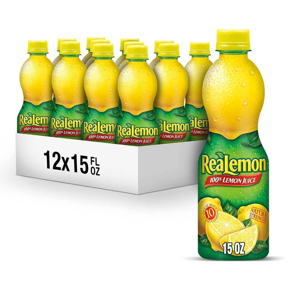 12-Pack ReaLemon 100% Lemon Juice, 15 oz.