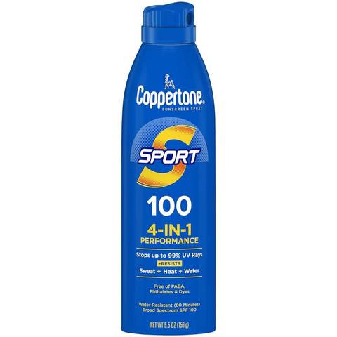 Coppertone Sport SPF 100 Sunscreen Spray, 5.5 oz.