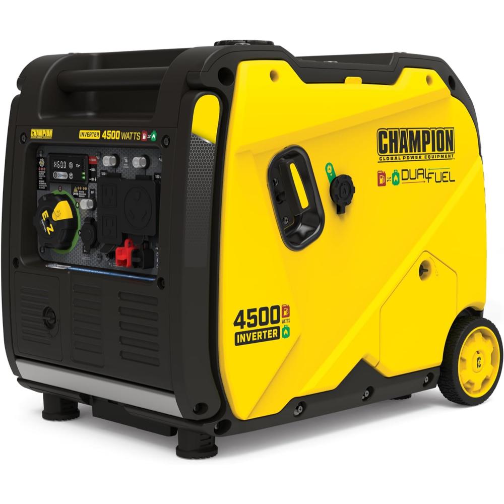 Prime Members: Champion 4500W Dual Fuel Inverter Generator w/ CO Shield