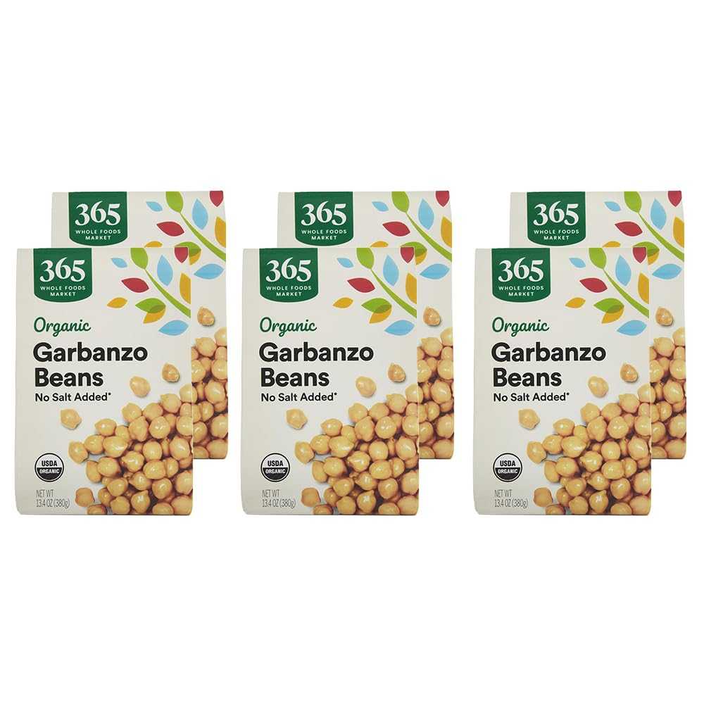 6-Pack Whole Foods Market Organic Garbanzo Beans, 13.4 oz. ($0.78/Each)
