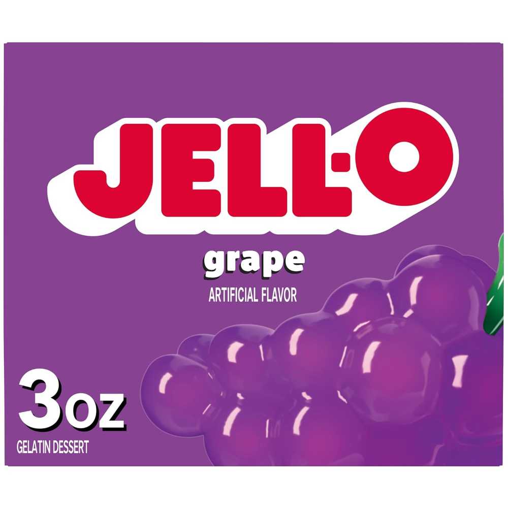 Jell-O Grape Gelatin Dessert Mix, 3 oz.