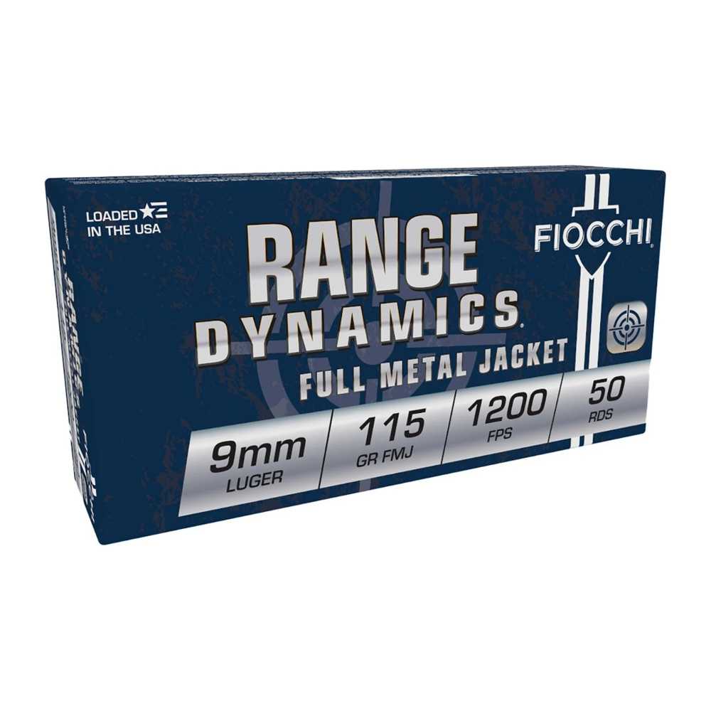 1000-Rounds Fiocchi Range Dynamics FMJ 9mm 115 Grain ($0.21 CPR)