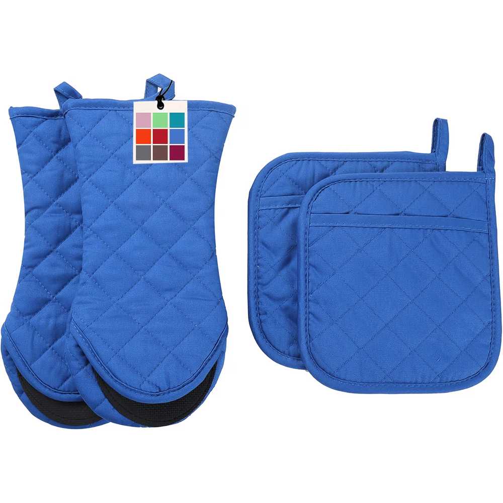 Arcliber 4-Piece Oven Mitts & Pot Holders Set