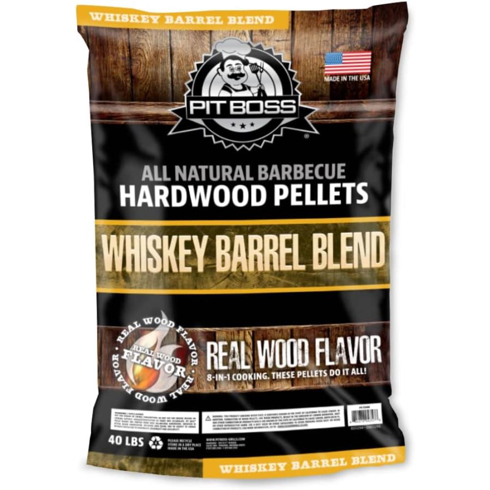 Pit Boss 40 lb. All Natural Hardwood BBQ Wood Pellets (Whiskey Barrel Blend)