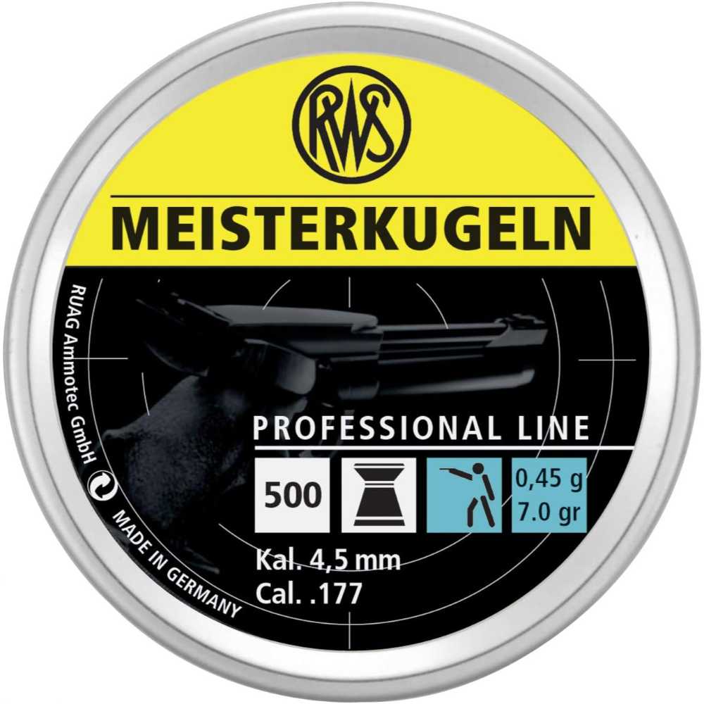 500-Pack RWS Meisterkugeln Professional Line Precision Pellets (.177 Caliber)