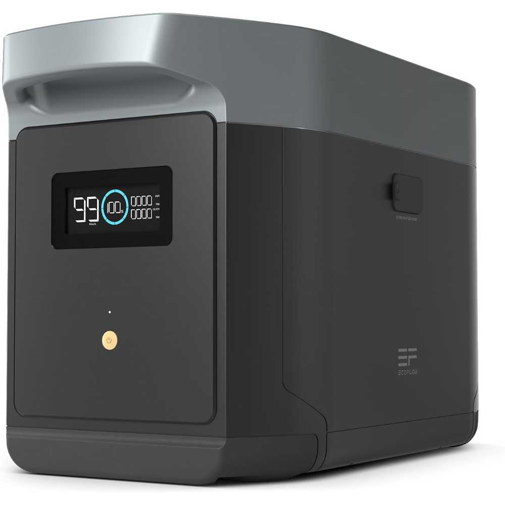 Ecoflow Delta 2 Max 2400W/2048Wh LiFePO4 Power Station + 45W Solar Panel