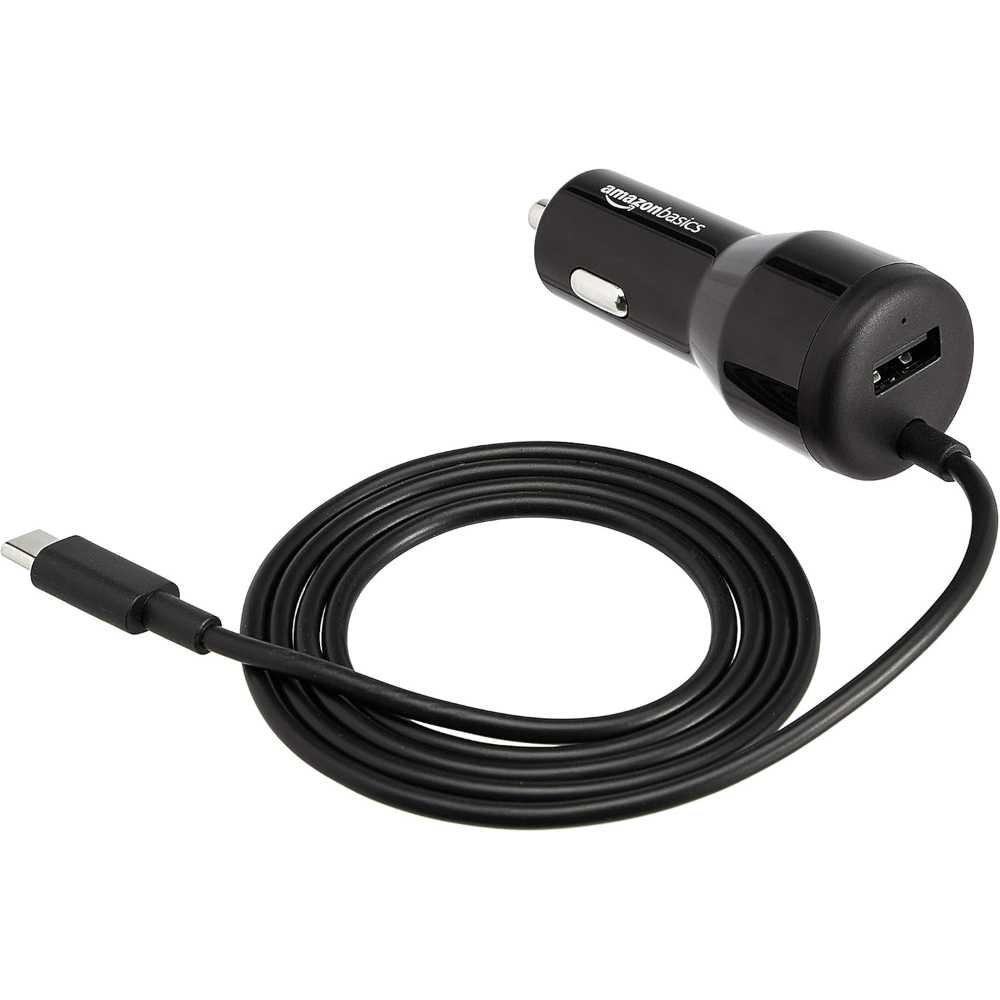 Amazon Basics 30W USB-C/USB-A Car Charger