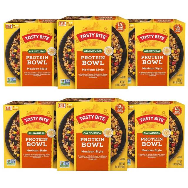 6-Pack Tasty Bite Mexican Protein Bowl, 8.8 oz.