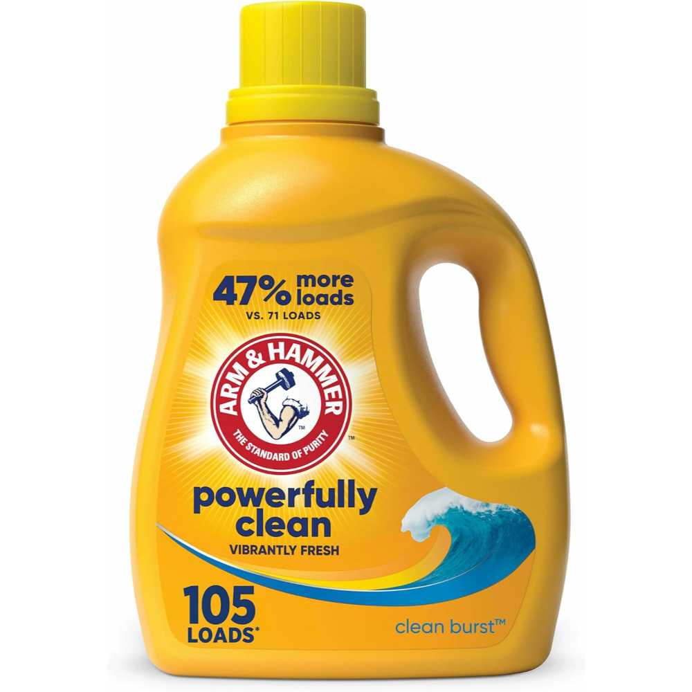 Arm & Hammer Clean Burst Liquid Laundry Detergent, 105 oz.