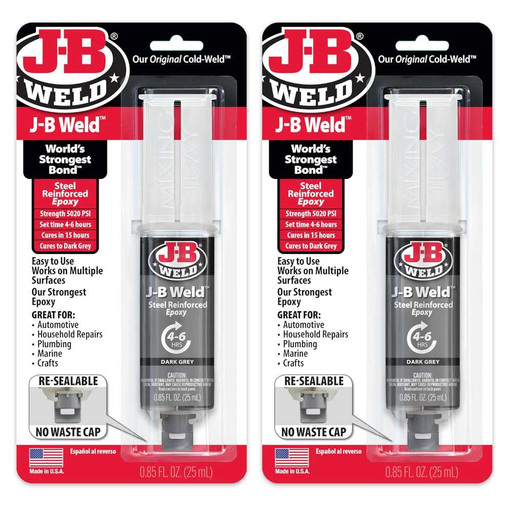 2-Pack J-B Weld Steel Reinforced Epoxy