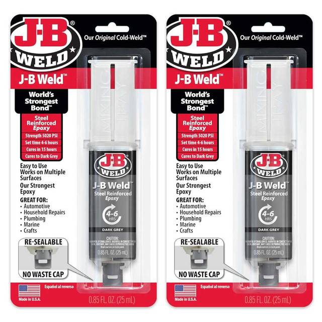2-Pack J-B Weld Steel Reinforced Epoxy