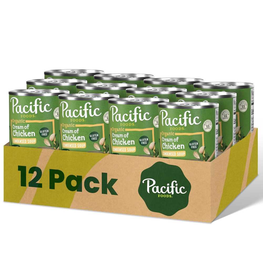 12-Pack Pacific Foods Organic Cream of Chicken Soup, 10.5 oz.