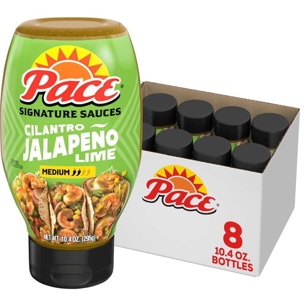 8-Pack Pace Signature Sauces Cilantro Jalapeno Lime, 10.4 oz.