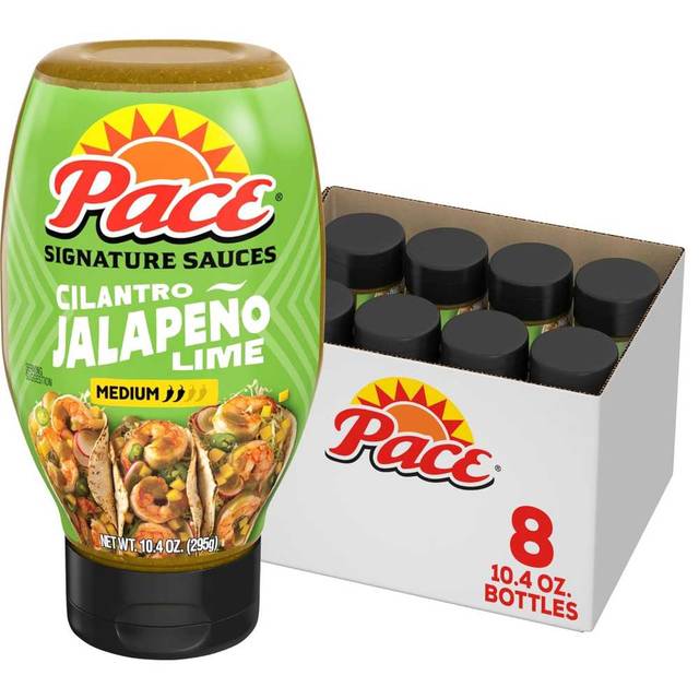 8-Pack Pace Signature Sauces Cilantro Jalapeno Lime, 10.4 oz.