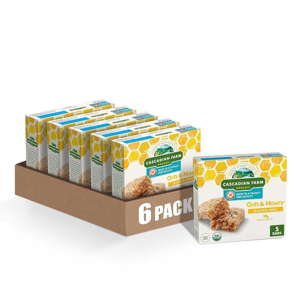 30-Pack Cascadian Farm Organic Granola Bar (Oats & Honey)