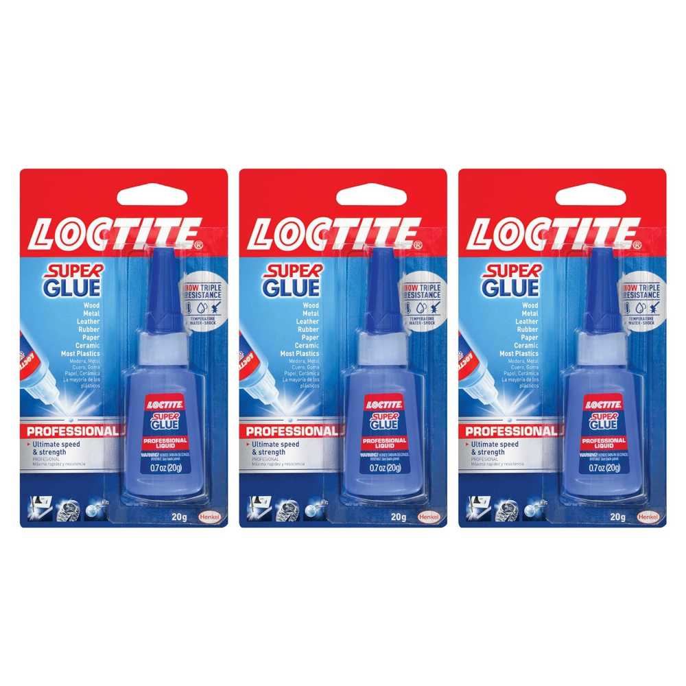 3-Pack Loctite Professional Super Glue, 20g