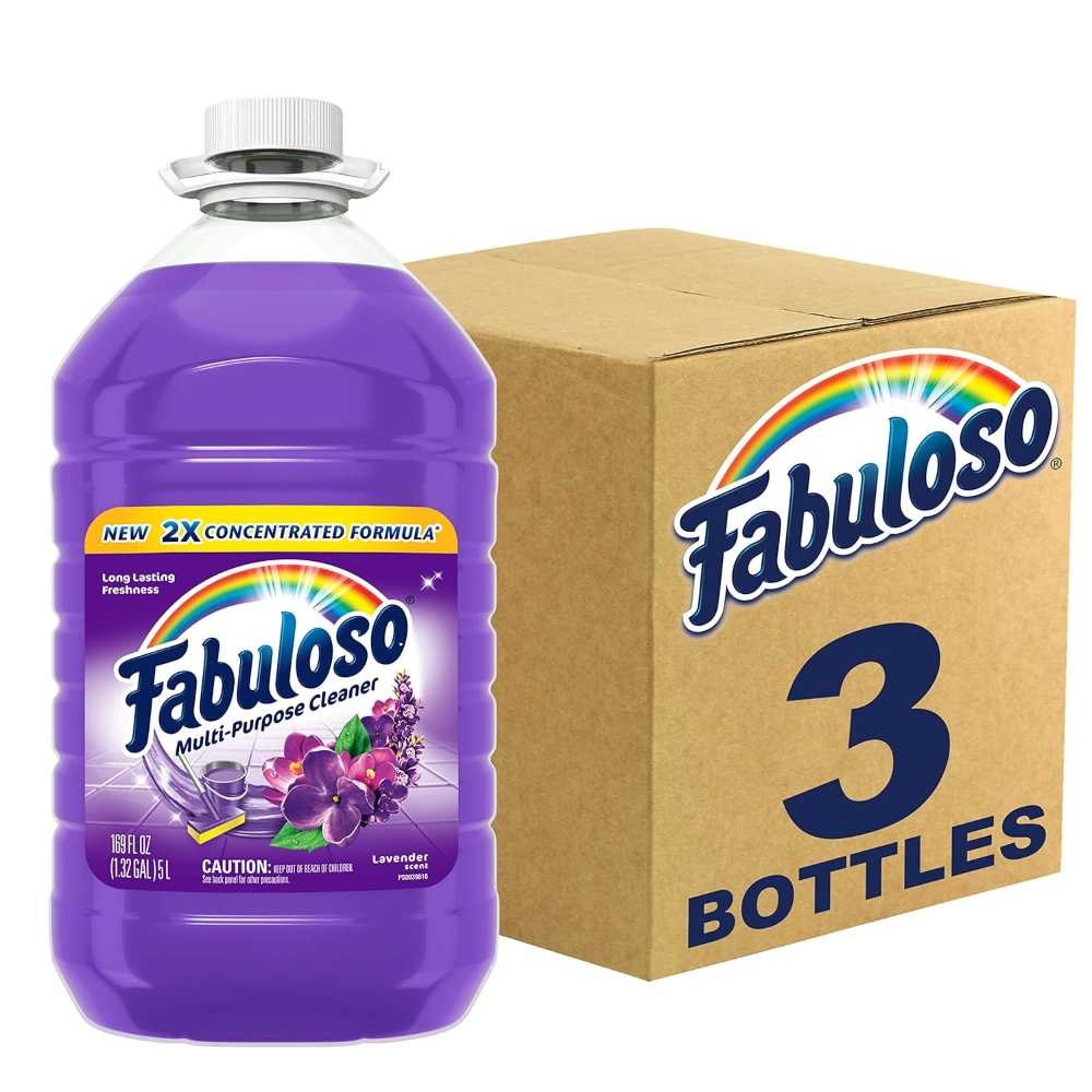 3-Pack Fabuloso Multi-Purpose Cleaner 2x Concentrated, 169 oz. (Lavender)