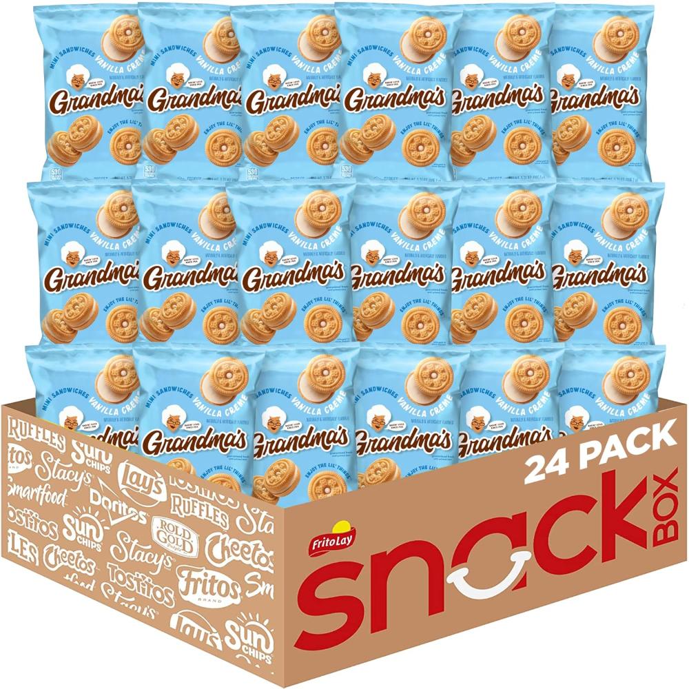 24-Pack Grandma’s Mini Vanilla Sandwich Crème Cookies, 3.71 oz.