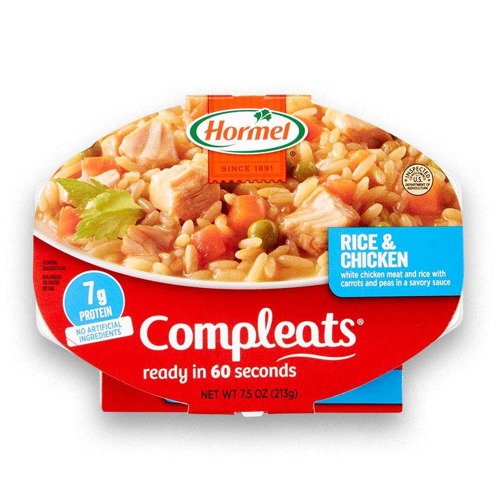 7-Pack Hormel Compleats Rice & Chicken Shelf-Stable Meals