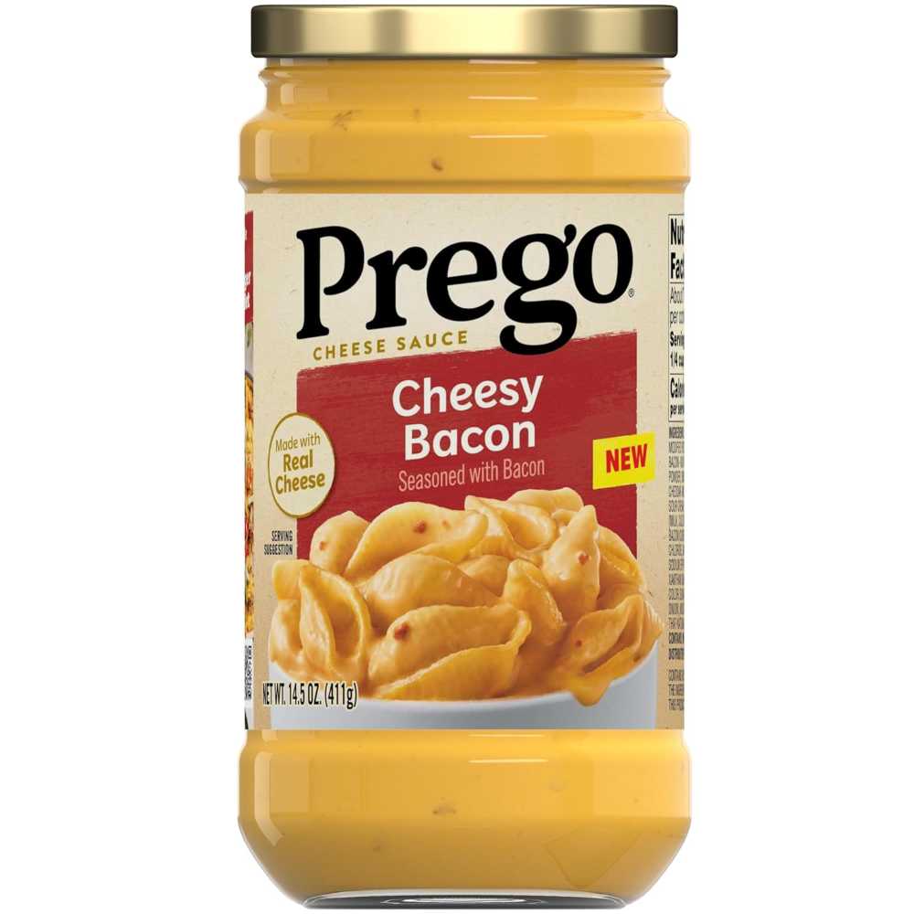 Prego Cheesy Bacon Cheddar Cheese Sauce, 14.5 oz.