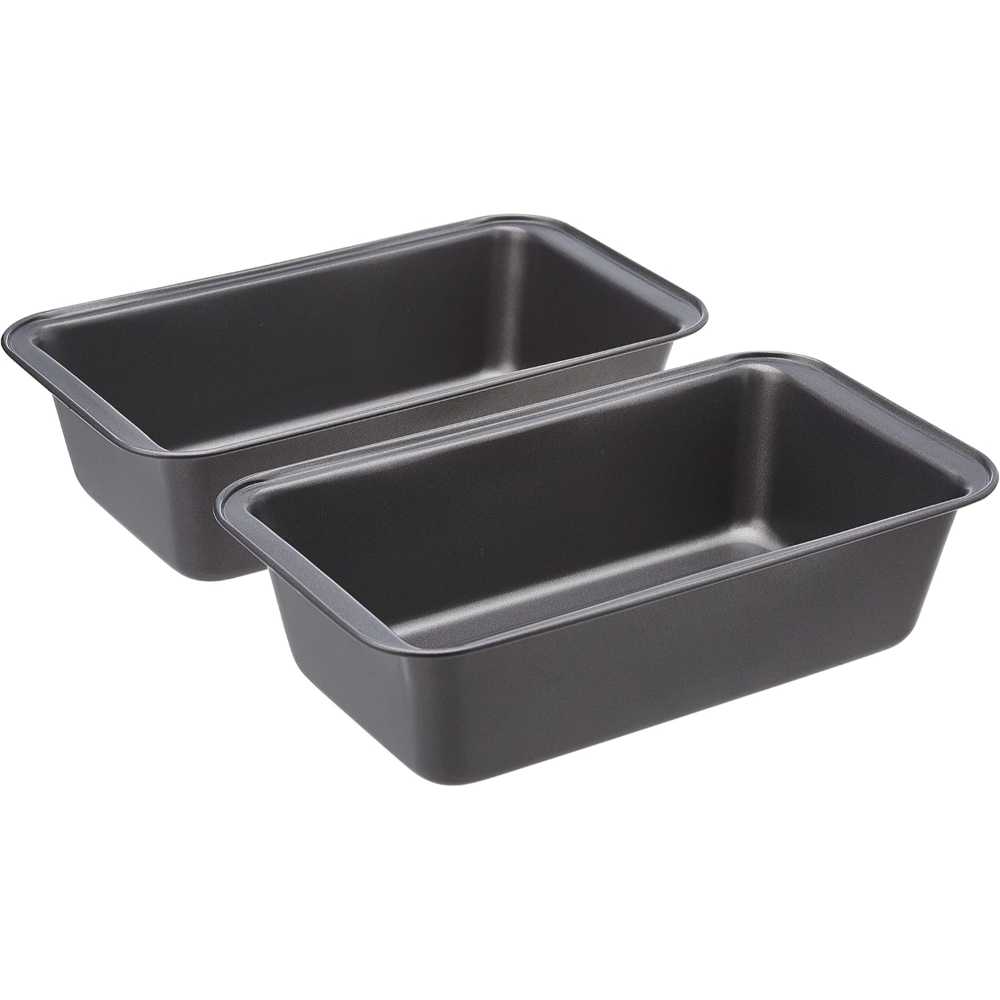 2-Pack Amazon Basics Bread Loaf Pan (9.5" x 5")