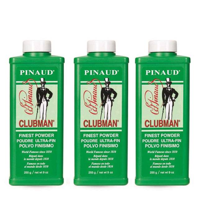 3-Pack Clubman Pinaud Finest Powder, 9 oz.