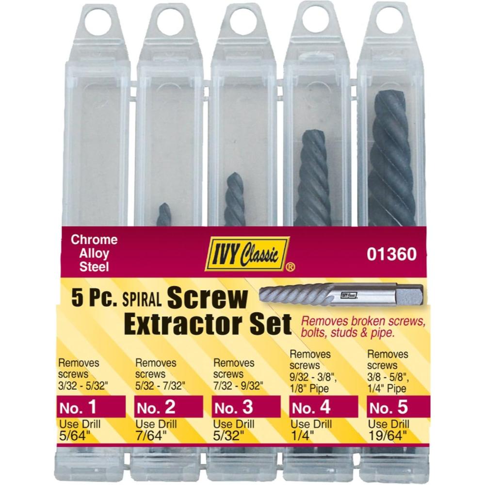 IVY Classic 5-Piece Screw Extractor Set