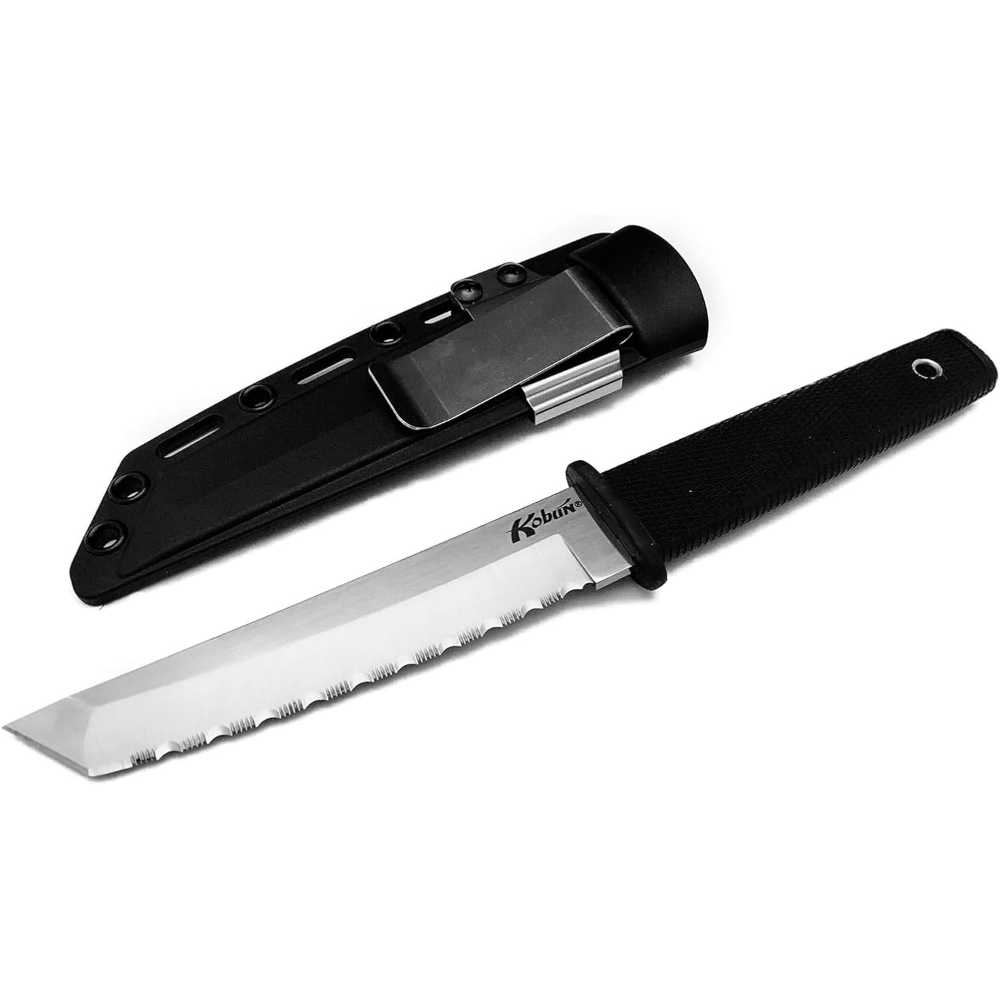 Cold Steel Kobun 5.5" Serrated American Tanto Fixed Blade Knife