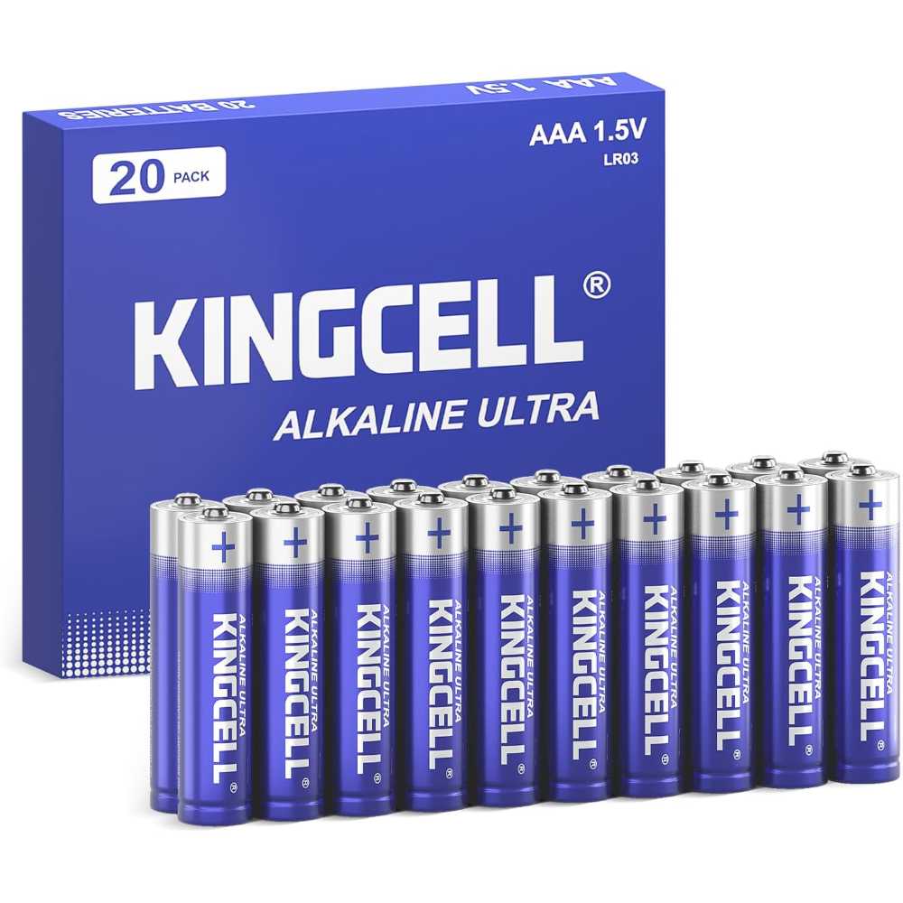 20-Pack KingCell Alkaline AAA Batteries