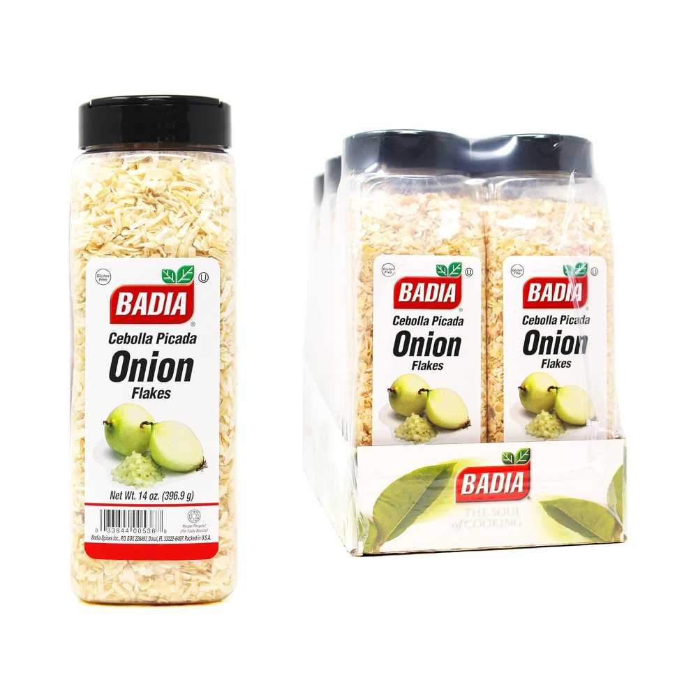 6-Pack Badia Onion Flakes, 14 oz.