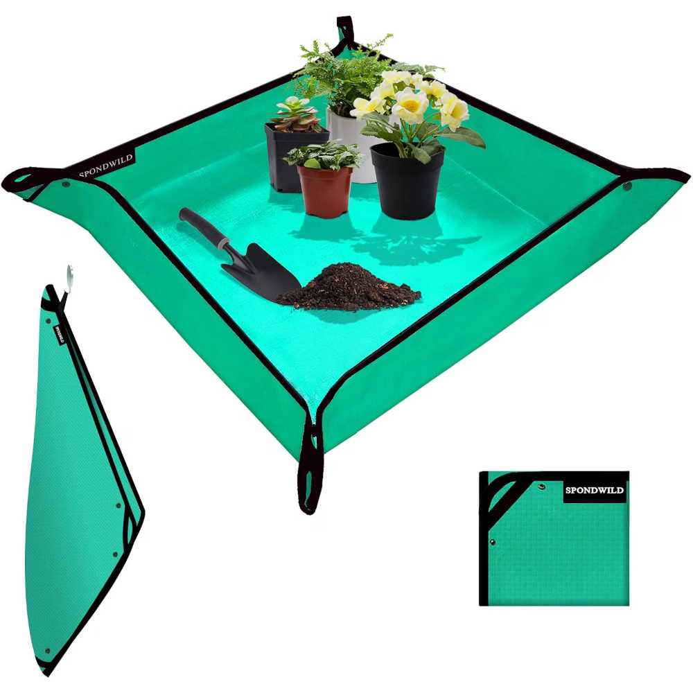 Spondwild 39.5" x 39.5" Waterproof Potting/Transplanting Mat
