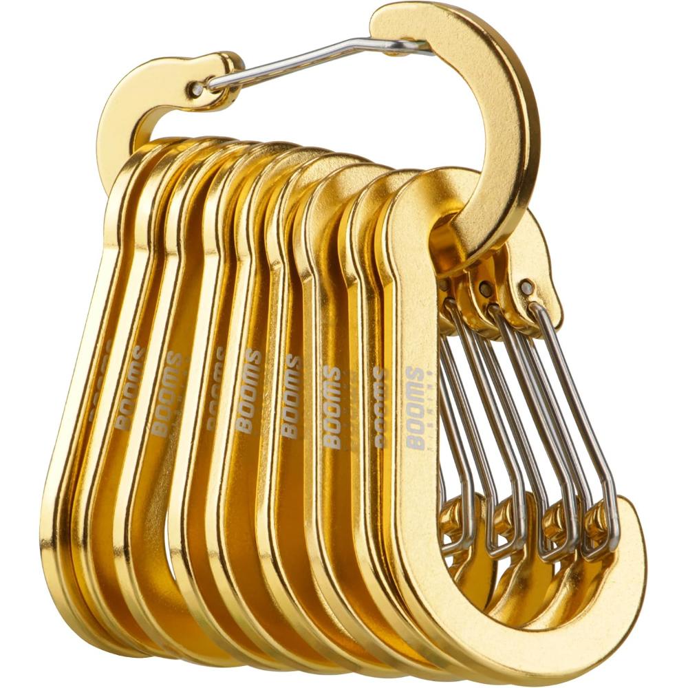 10-Pack Booms Fishing CC5 3.1" Multi-Use Carabiner Clips