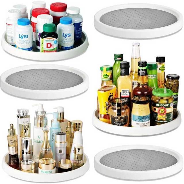 6-Pack Amolliar 12" Lazy Susan Rotating Organizer