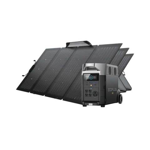 Ecoflow Delta Pro 3600Wh/3600W LiFePO4 Power Station + 3x Ecoflow 220W Solar Panels