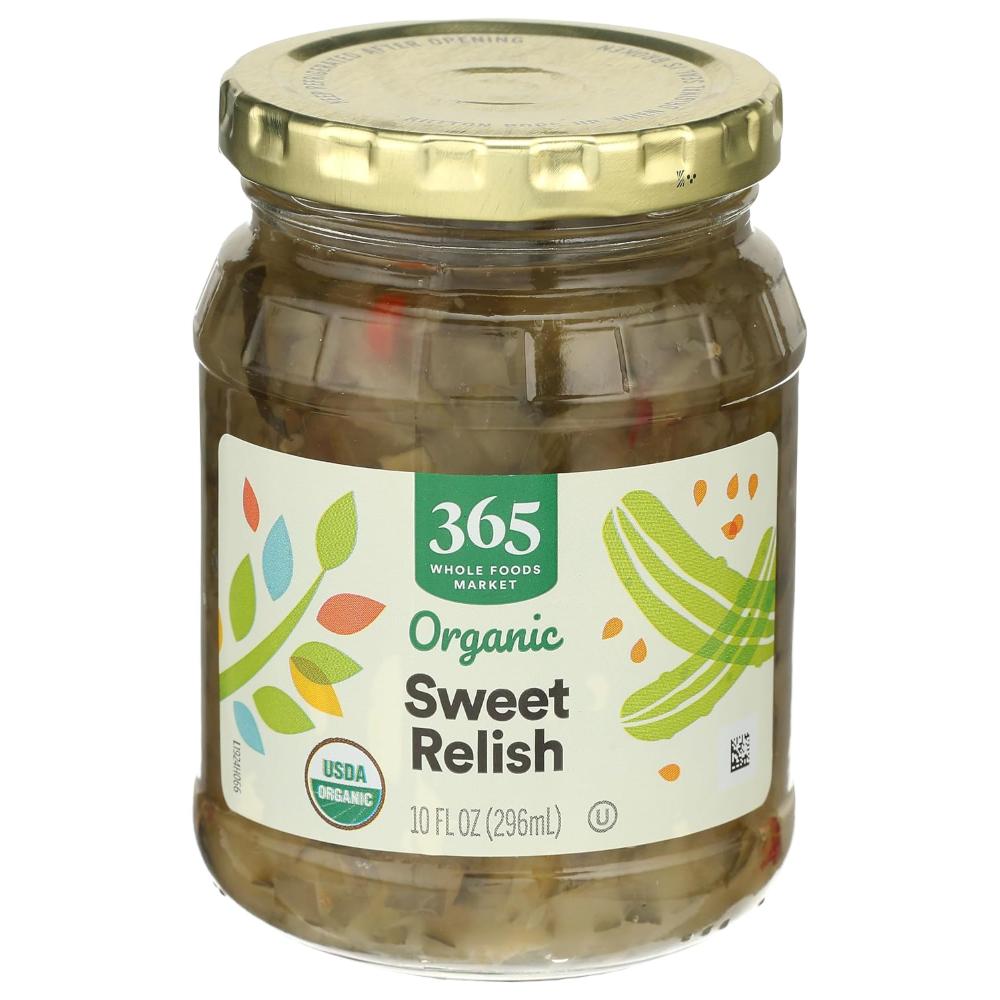 Prime: Whole Foods Market Organic Sweet Pickle Relish, 10 oz.