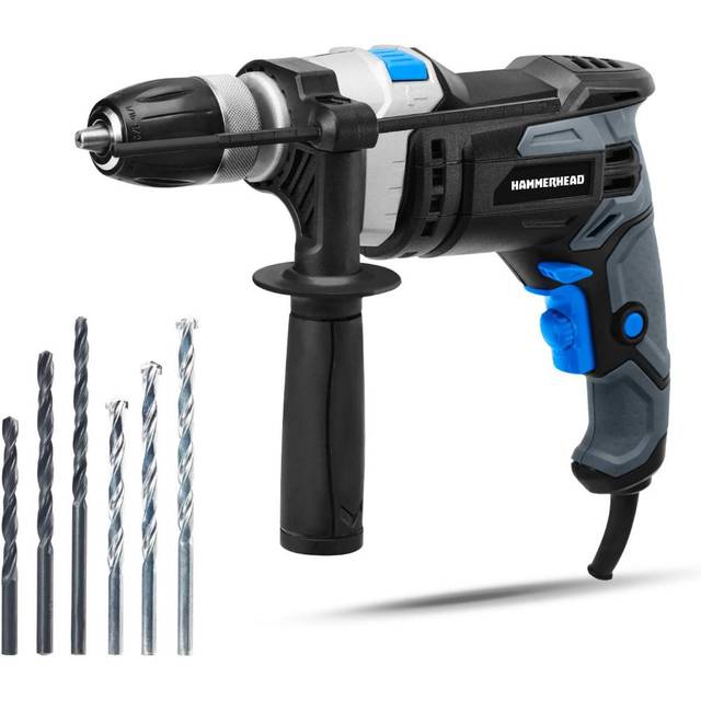 Hammerhead 7.5A 1/2" Variable Speed Hammer Drill w/ 6x Bits