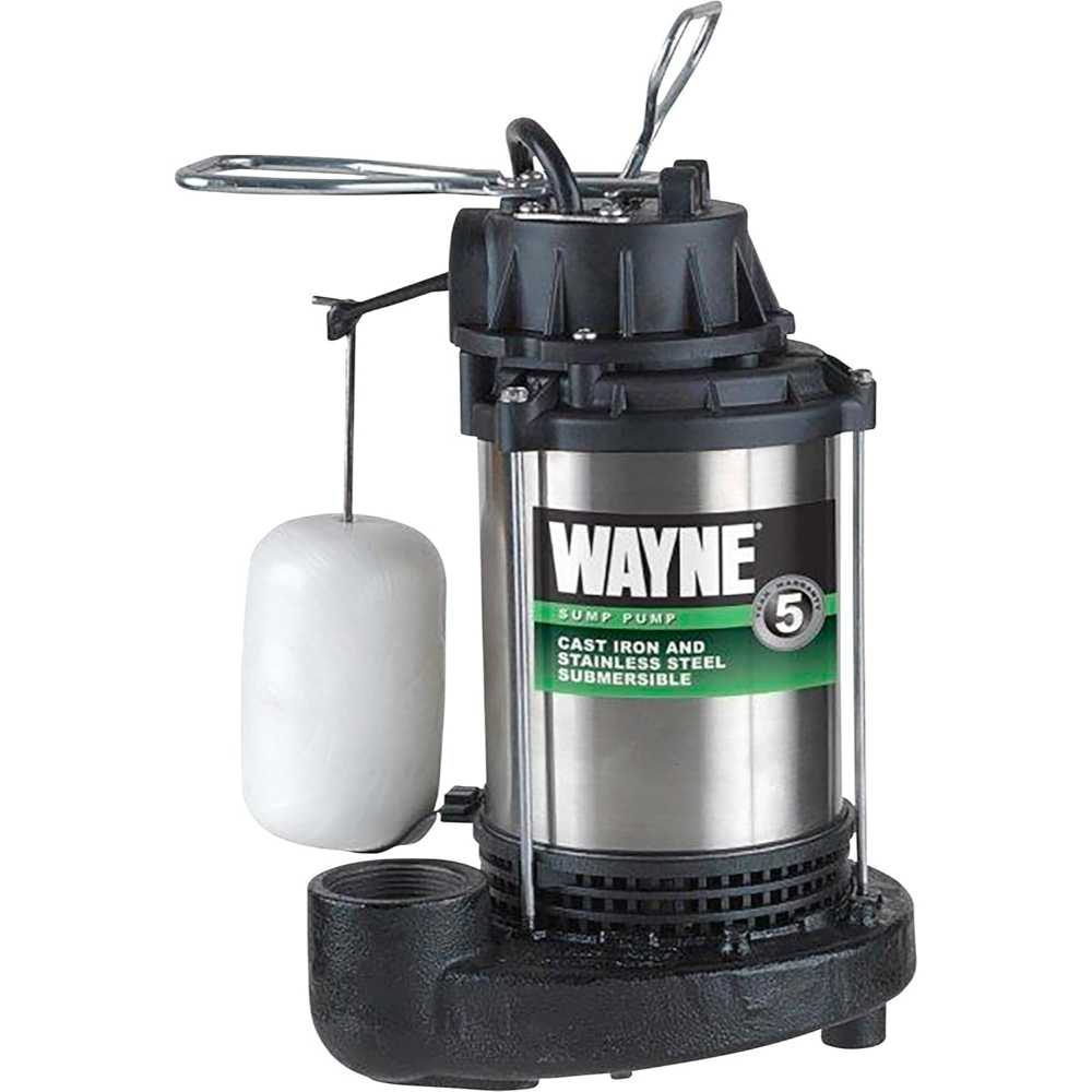 Wayne 3/4 HP Submersible Cast Iron & Stainless Steel Sump Pump