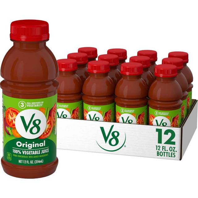12-Pack V8 Original 100% Vegetable Juice, 12 oz.