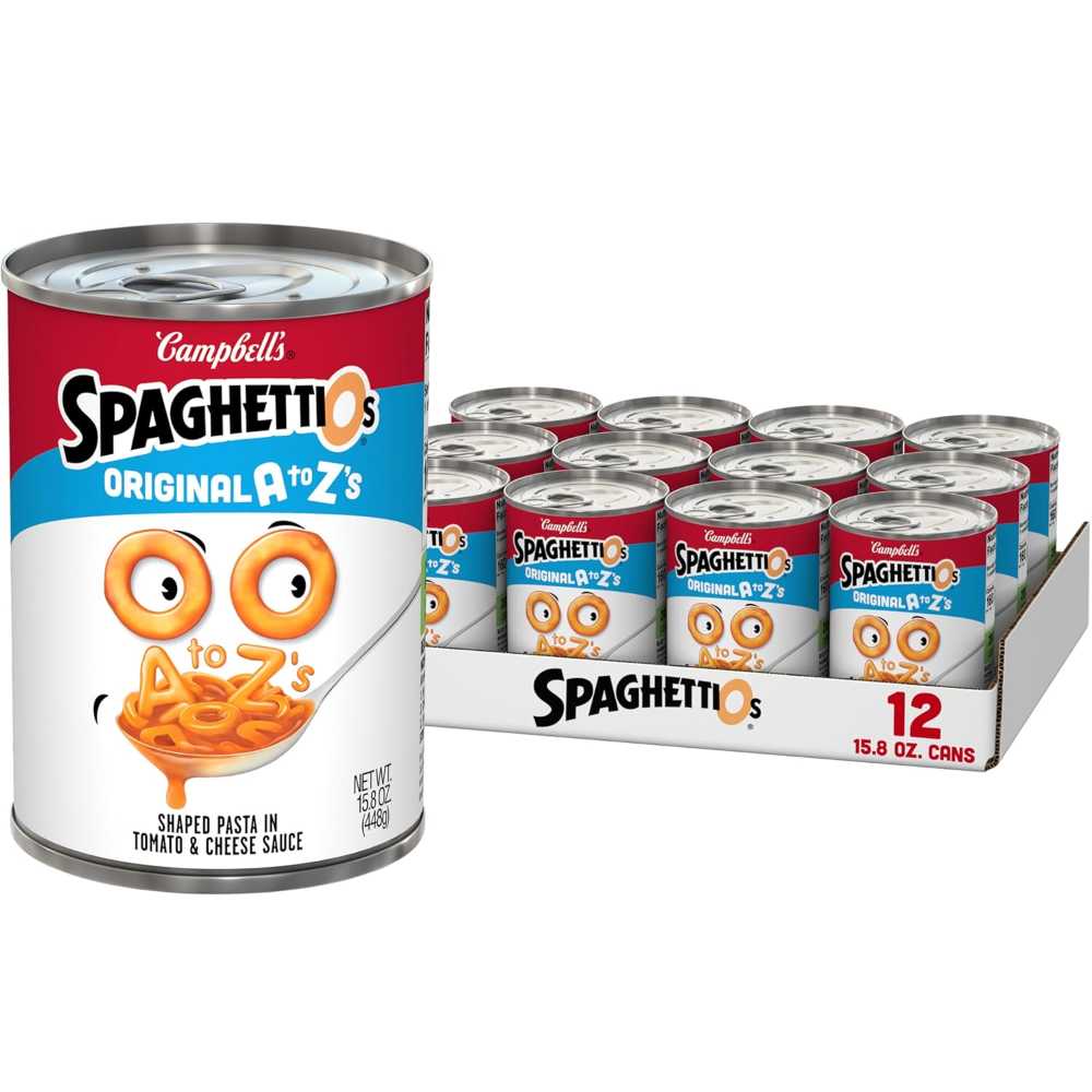 12-Pack SpaghettiOs Original A to Z's Canned Pasta, 15.6 oz. ($0.76/Each)