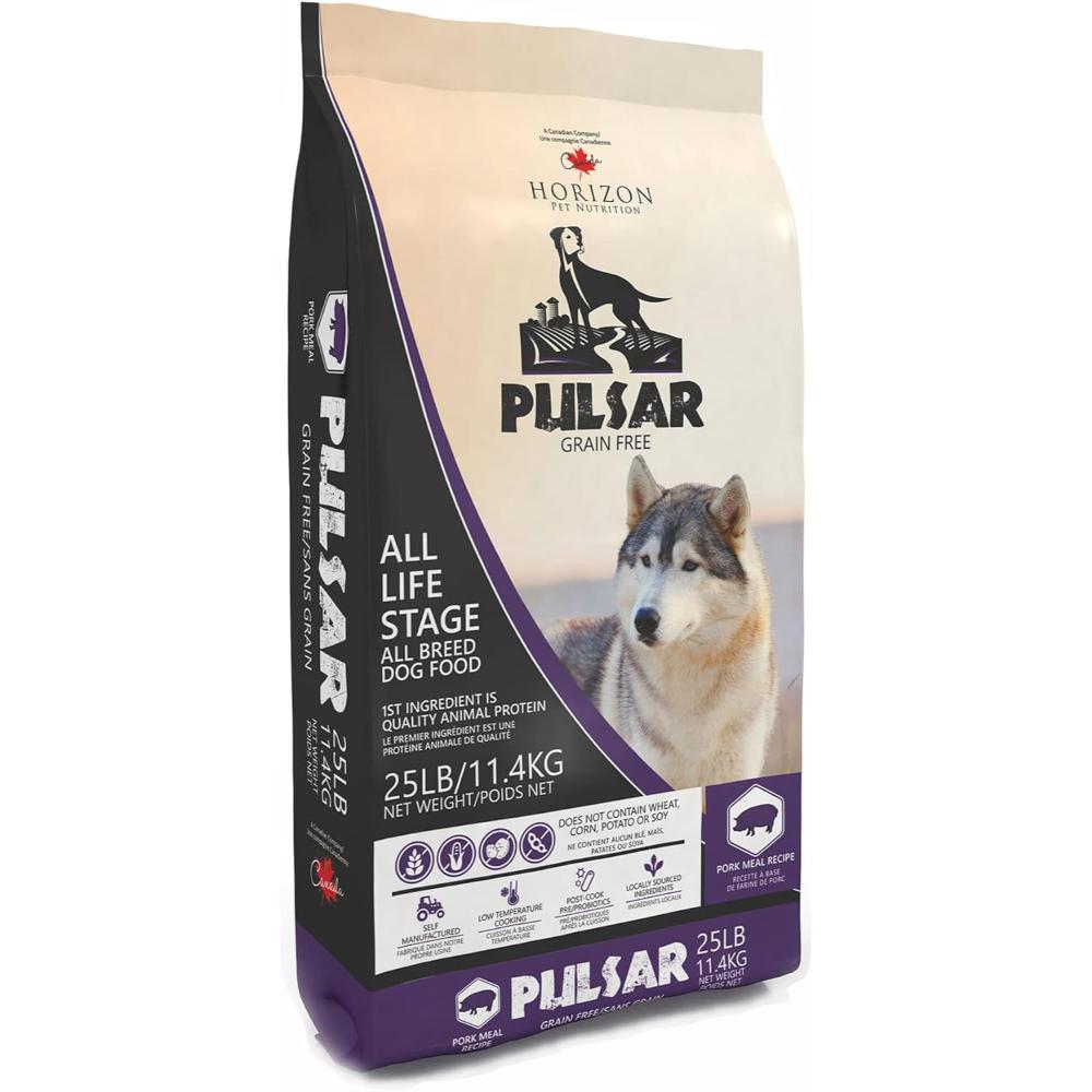 Horizon Pet Nutrition Pulsar Grain Free Meat Dense All Life Stage Dry Dog Food, 25 lb.