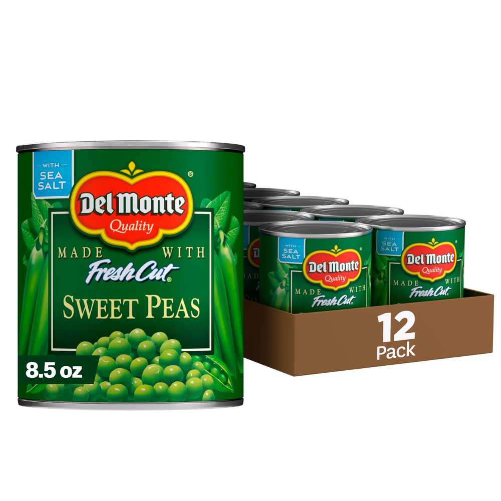 12-Pack Del Monte Canned Sweet Peas, 8.5 oz.