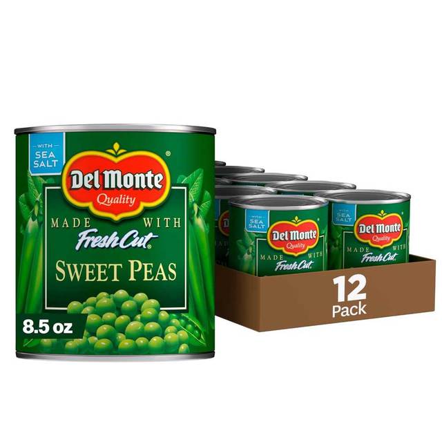 12-Pack Del Monte Canned Sweet Peas, 8.5 oz.
