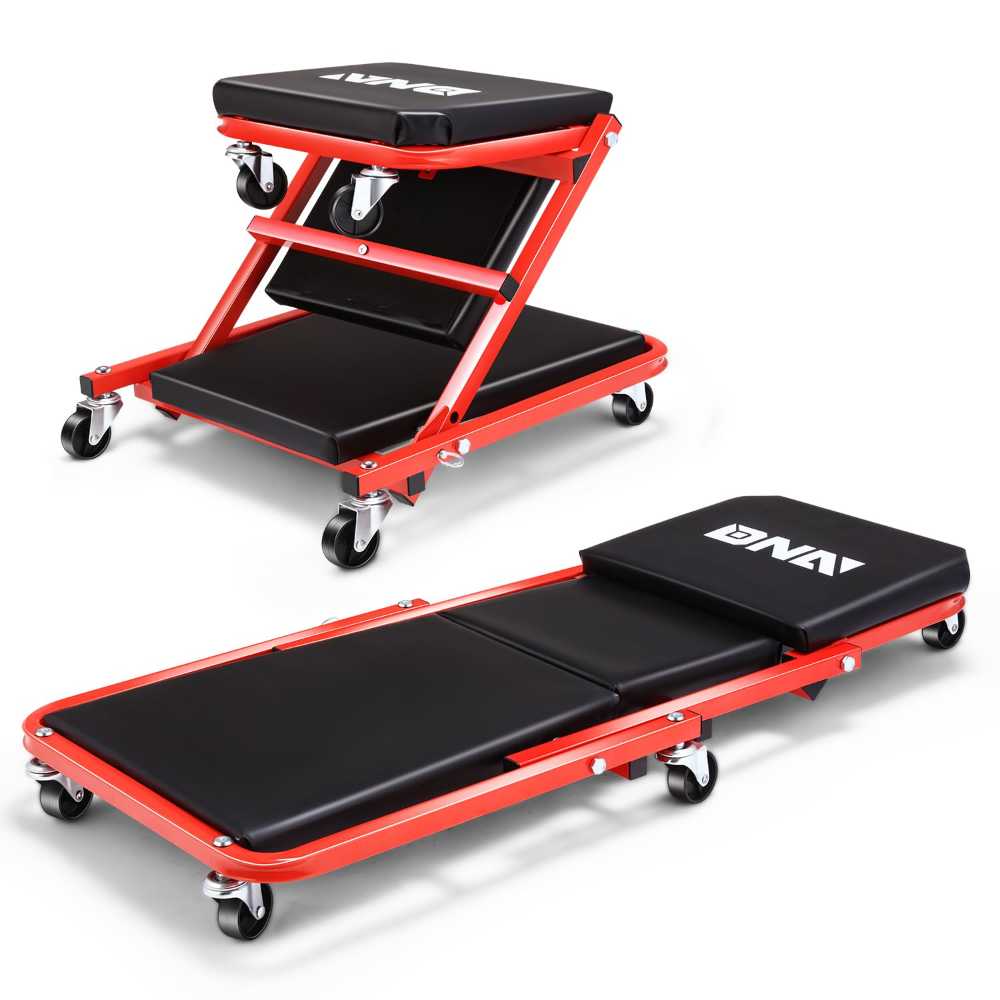 DNA Motoring 36" 2-in-1 Car Creeper & Seat