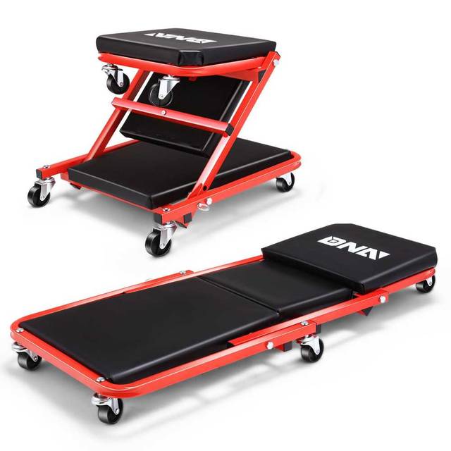 DNA Motoring 36" 2-in-1 Car Creeper & Seat