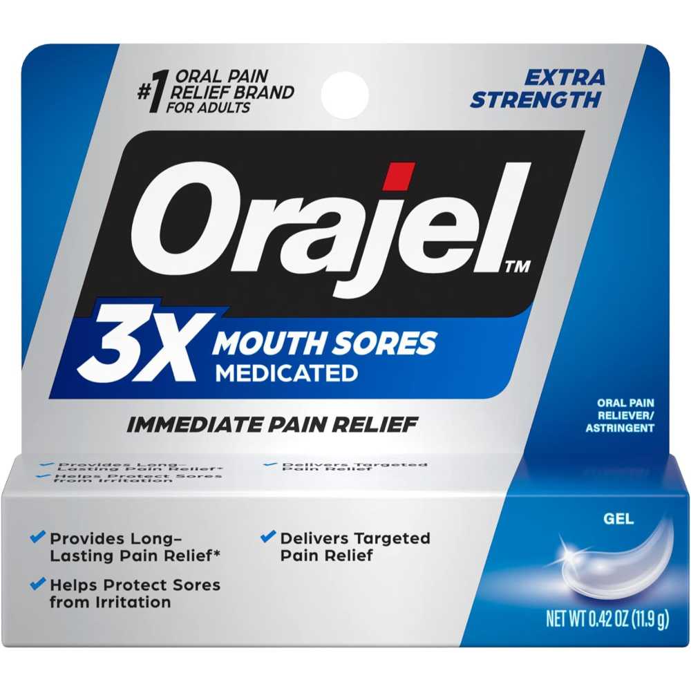 Orajel 3X for Mouth Sores, 0.42 oz..