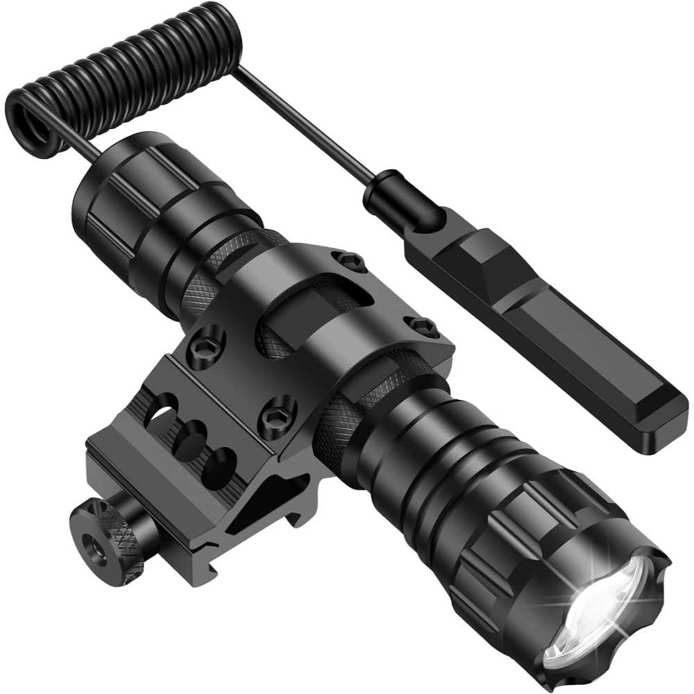 TDT 2500-Lumen Weapon Light w/ Rail Mount + Pressure Switch