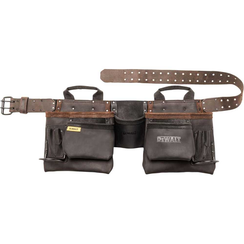DEWALT 11-Pocket Leather Tool Belt
