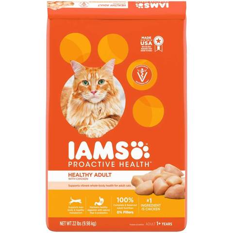 Iams Proactive Health Chicken Dry Cat Food, 22 lb.