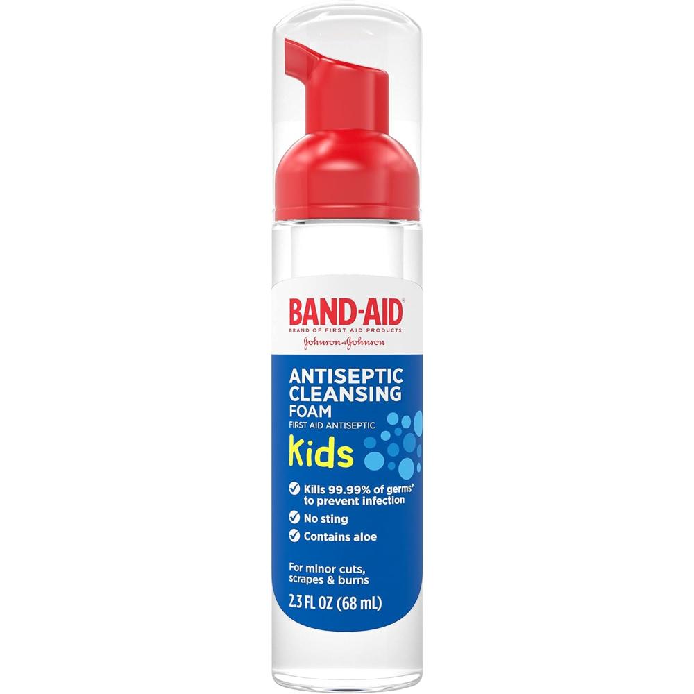 Band-Aid Brand First Aid Antiseptic Cleansing Foam for Kids